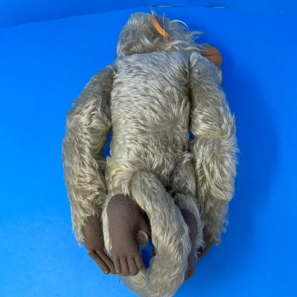 Steiff‎ Parian Monkey Coco 14 Inch Beige Vintage Jointed Mohair Rare Plush Toy